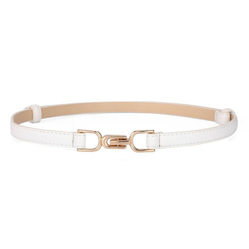 Женская тонкая поясная цепочка Высококачественная ткань Тренд Выдвижной ремень Девушки Ремень