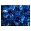 Wallpaper Blue glass flowers macro 3D