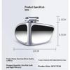 Car Blind Spot Mirror 360 Rotatable Wide Angle Anti-Scratch for Front Rear Wheel Reverse Parking Auto Use
