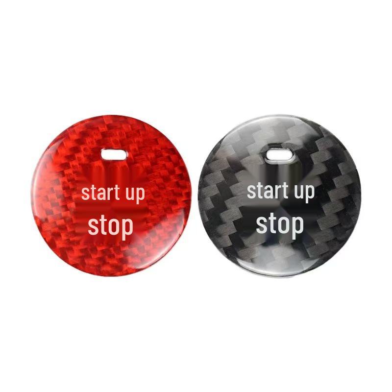 Наклейка на кнопку Start/Stop из настоящей карбоновой fibers для BMW, Mercedes-Benz, Volkswagen, Toyota, Nissan, Honda, Suzuki