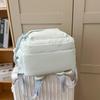 Женский рюкзак с вышивкой бантиком, студенческий, большой вместимости, школьный