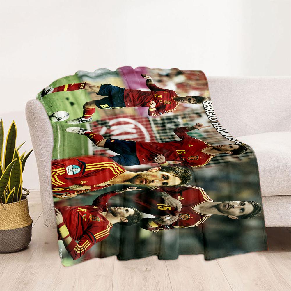 Ramos' Legacy Football Blanket Ultra-Soft Suitable for Office Office Chair Seaside All-Season Use Warmthful Decor Gifts For Family Or Friends