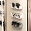 Wall-Mounted Decorative Eyeglass & Sunglass Storage Rack: Punch-Free Display Shelf