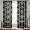Цветочные черные прозрачные шторы для гостиной, прозрачный тюль, оконные украшения для спальни, кухни, домашнего декора, вуалевые шторы