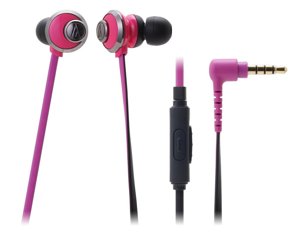 Audio-technica Inner Ear Headphones for Smartphones Pink