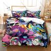 Deltarune Chapter 2 Fantasy Pixel Adventure Game Bedding Set Duvet Cover + 2 Pillowcases Teen Gamer Room Decor