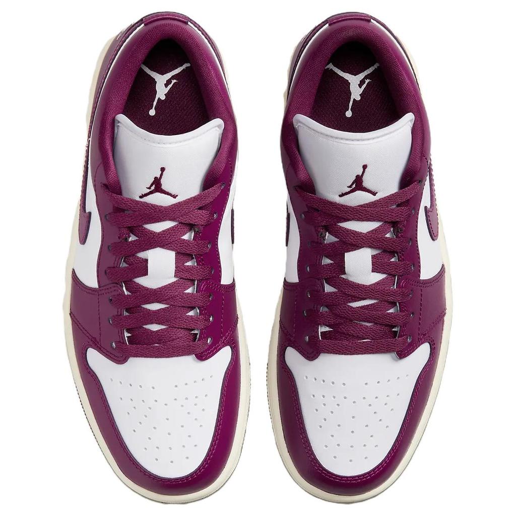 Кроссовки женские Air Jordan 1 Low Bordeaux Фиолетовый Белый Парус DC0774-161
