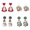 Женские серьги-капли 'Рождественская елка', 'Олень', 'Снеговик', Рождественские подарки для девочек