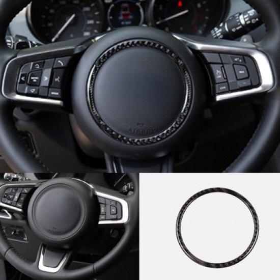 Скорость полета из углеродного волокна, наклейки на руль автомобиля, наклейки, эмблема, украшение, аксессуары для автомобиля Jaguar XFL F-PACE XE XEL