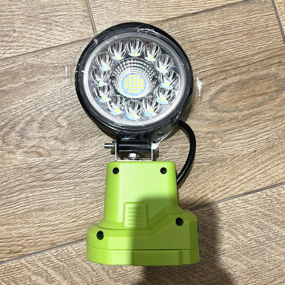 1x Cordless LED Work Light 4" 33LED 5400LM For Ryobi 14.4V 18V Li-Ion Batteries