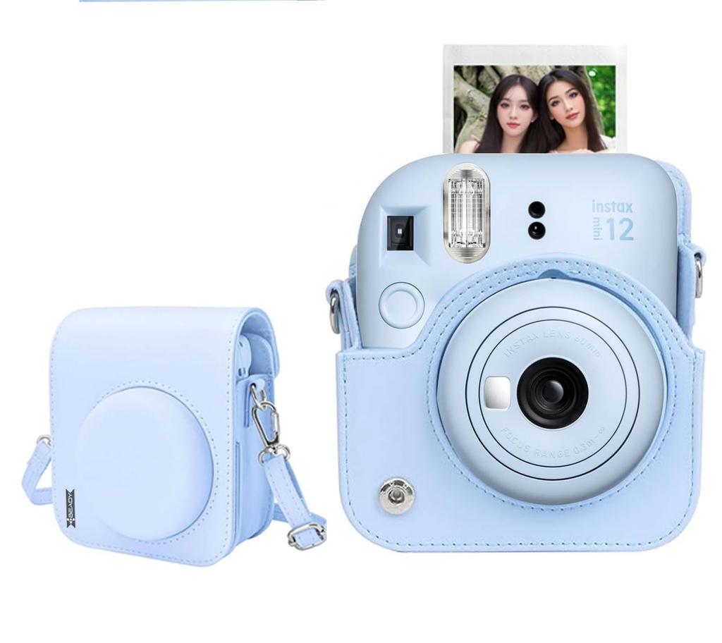 BEADY Instax Mini 12 Dedicated Camera Case Instant Camera Protective Cover Scratch Prevention Shoulder Strap Included Blue