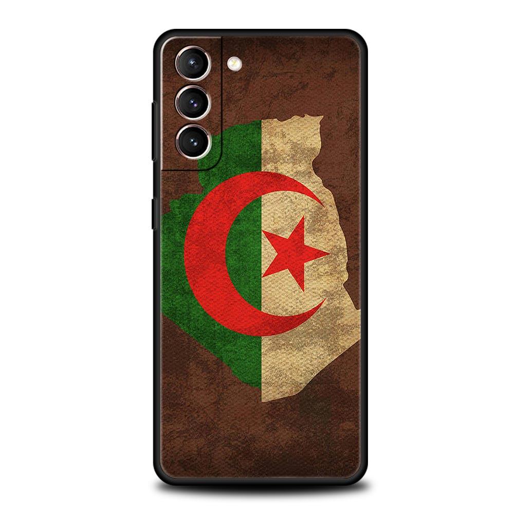 Чехол для телефона с флагом Алжира для Samsung Galaxy S24 S23 Ultra S22 S21 S20 FE 5G S10 S10E S9 Plus S8, мягкий силиконовый черный чехол-бампер