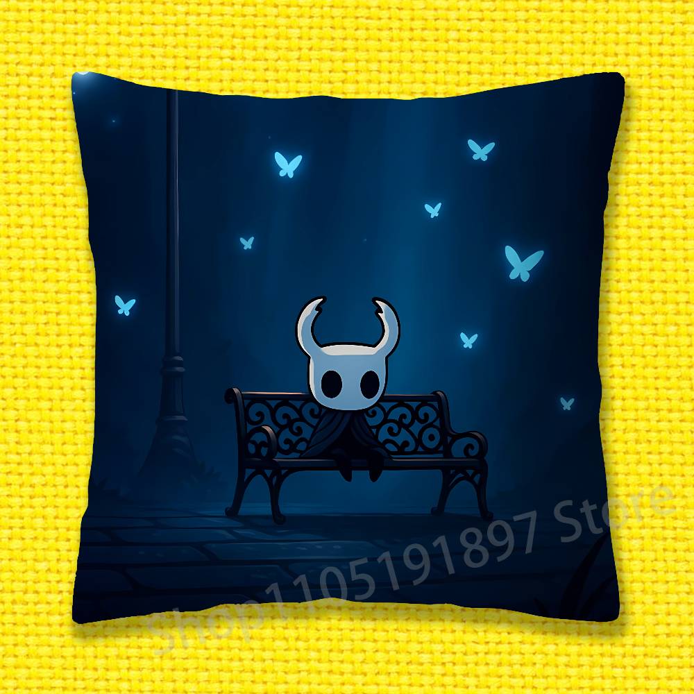 H-Hollow K-Knight Silksong Наволочка для декоративной подушки 30x30см 40x40см 45x45см 50x50см 55x55см Квадратная Наволочка для диванной подушки