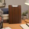 Metal Spring Clip Board Wooden Clipboard with Clip, A4 Letter Size Drawing Sturdy Board, Wood Grain Thicken Hardboard for Office, School Durable