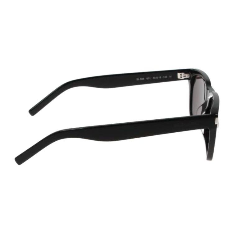 Saint Laurent Квадратные Солнцезащитные Очки Черные Мужские Очки SL-598-001