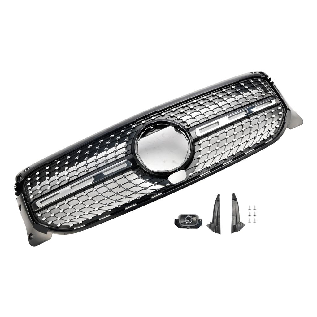 Diamond Front Bumper Grille Grill Fit Mercedes Benz GLB X247 2020-2023
