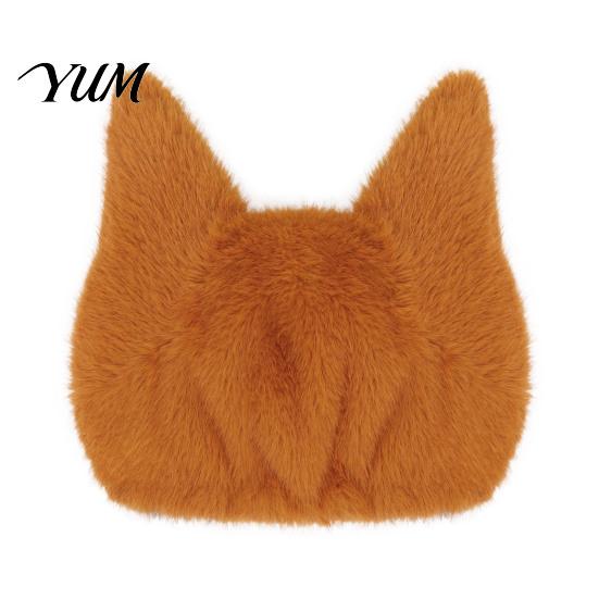 Cute Pointed Ear Hat Plush Animal Hat, Fox And Wolf Double-sided with 3D Ears, Fashionable Daily Headwear Fuzzy Warm for Men Women Cosplay Party Wear