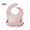 Lightweight Summer Bibs for Babies Silicone Baby Bib, Waterproof Soft Adjustable Feeding Durable Large Pocket Food Catch Bib And Toddlers Comfortable