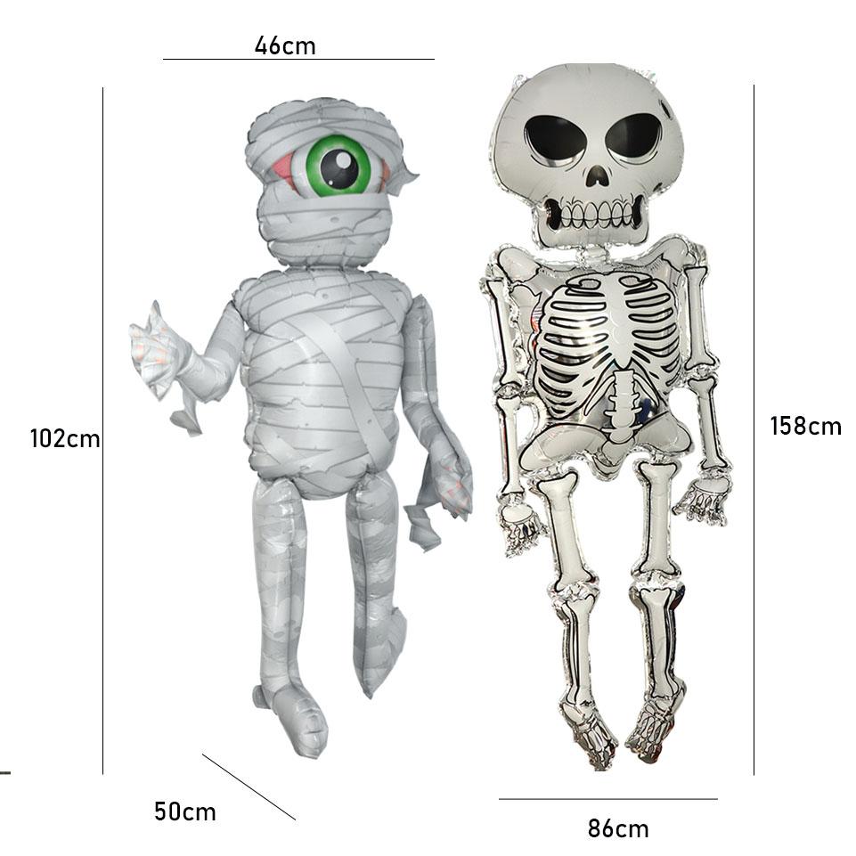 Aluminium Film Large Mummy Balloon Giant Balloons Party Supplies Skeleton Balloons Halloween Decor