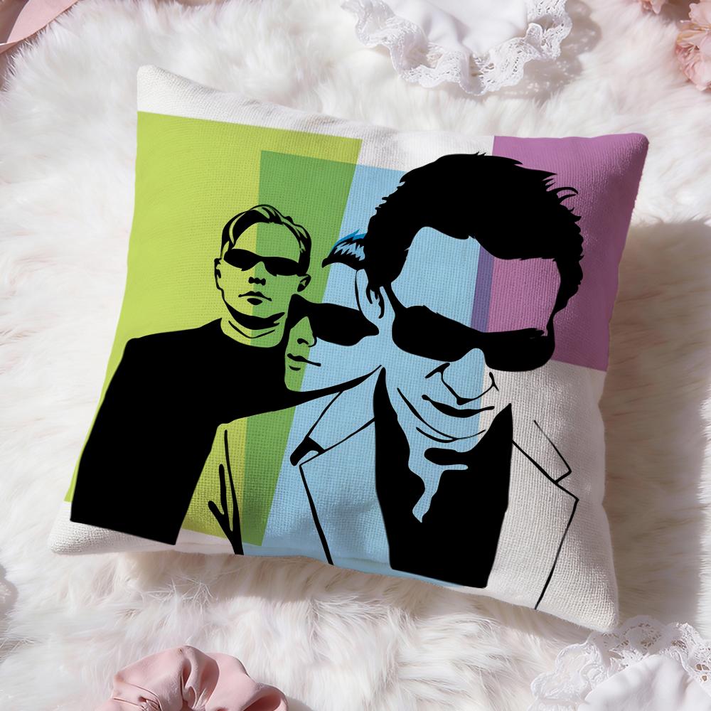 Подушка D-Depeche M-Mode Чехол Премиум Комфорт Двусторонний Чехол для Подушки - Дизайн Два в Одном для Любой Комнаты и Салона Автомобиля