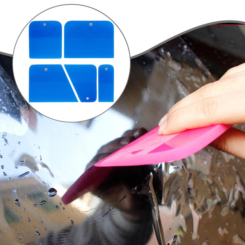 5 Pieces PPF Squeegees Accessories Easy To Use TPU Coating Scrapers for Cars Paint