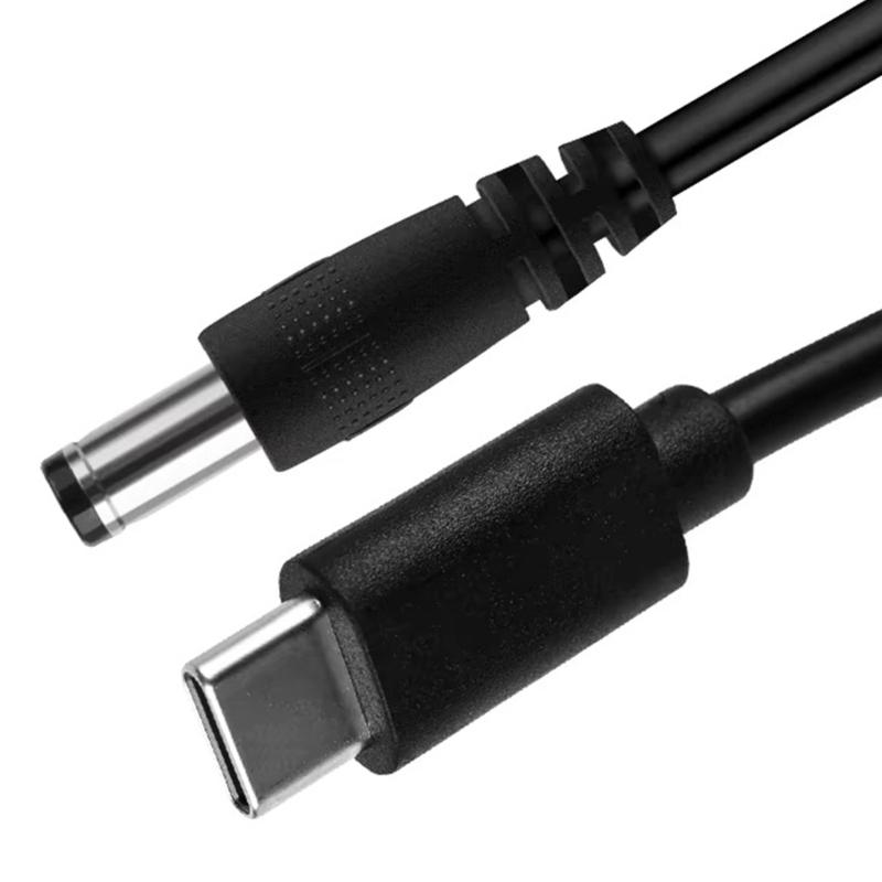 Кабель-адаптер USB C PD на DC5521 12V, Шнур питания для зарядки, для использования на открытом воздухе и в путешествиях, Легко подключаемый электронный аксессуар