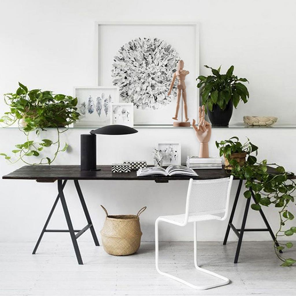 Jointed Hand Plant Holder Flexible Eye Catching Wooden DIY Plant Accessories Decor for Bedroom