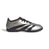 Adidas Predator Club TF NIS16 Futsal Platinum Size Cm Shoes, Metallic/Aurora Black/Turbo (IF6398), 25.0