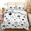 Rainbow Color Bedding Set Sparkling Stars Pillowcases For Adult Kids Single Double Full Queen King Gradient Colors Duvet Cover