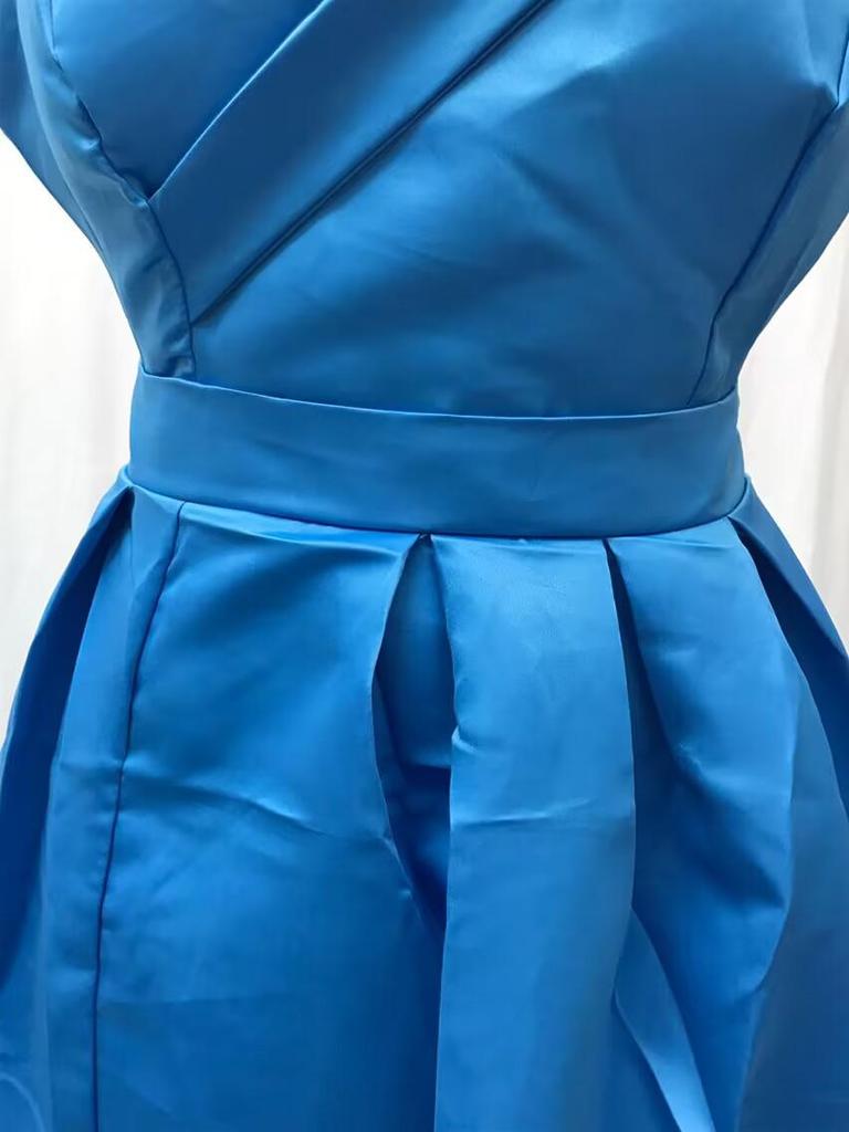 Women's 2025 Summer Satin Deep V-neck Evening Dress - Multi-color European & American Style