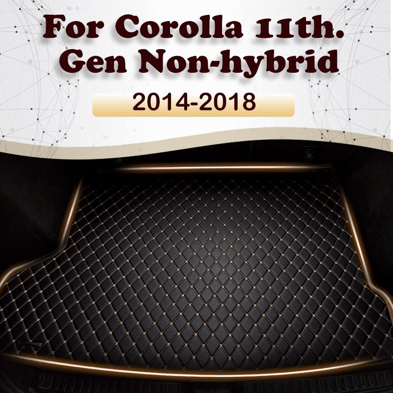 Коврик в багажник автомобиля для Toyota Corolla, негибридный, 11-й. Gen 2014 2015 2016 2017 2018 Пользовательские автомобильные аксессуары Авто Интерьер