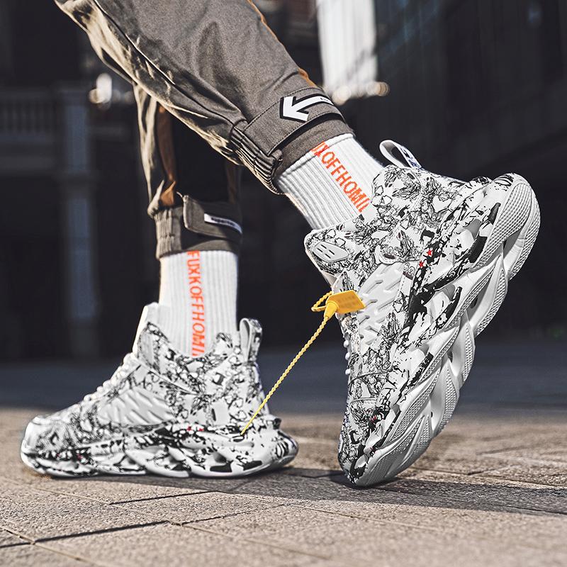 Высококачественная универсальная модная обувь, удобная дышащая уличная повседневная спортивная обувь из искусственной кожи больших размеров 38-46