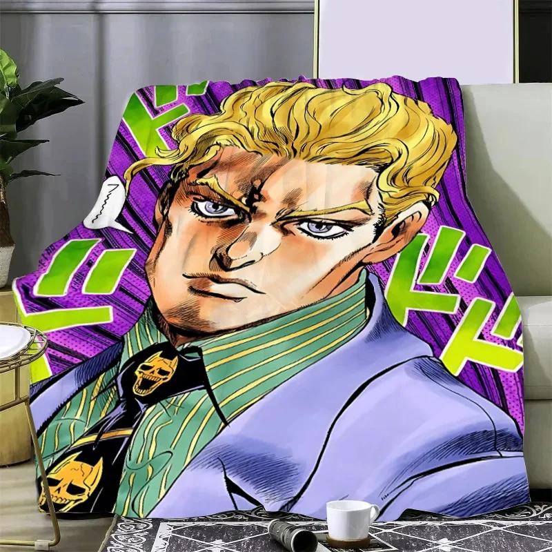 Новое 3D-печатное одеяло из аниме JoJo's Bizarre Пледы для пикника Теплое одеяло Мягкое и удобное одеяло Для дома Путешествий День рождения