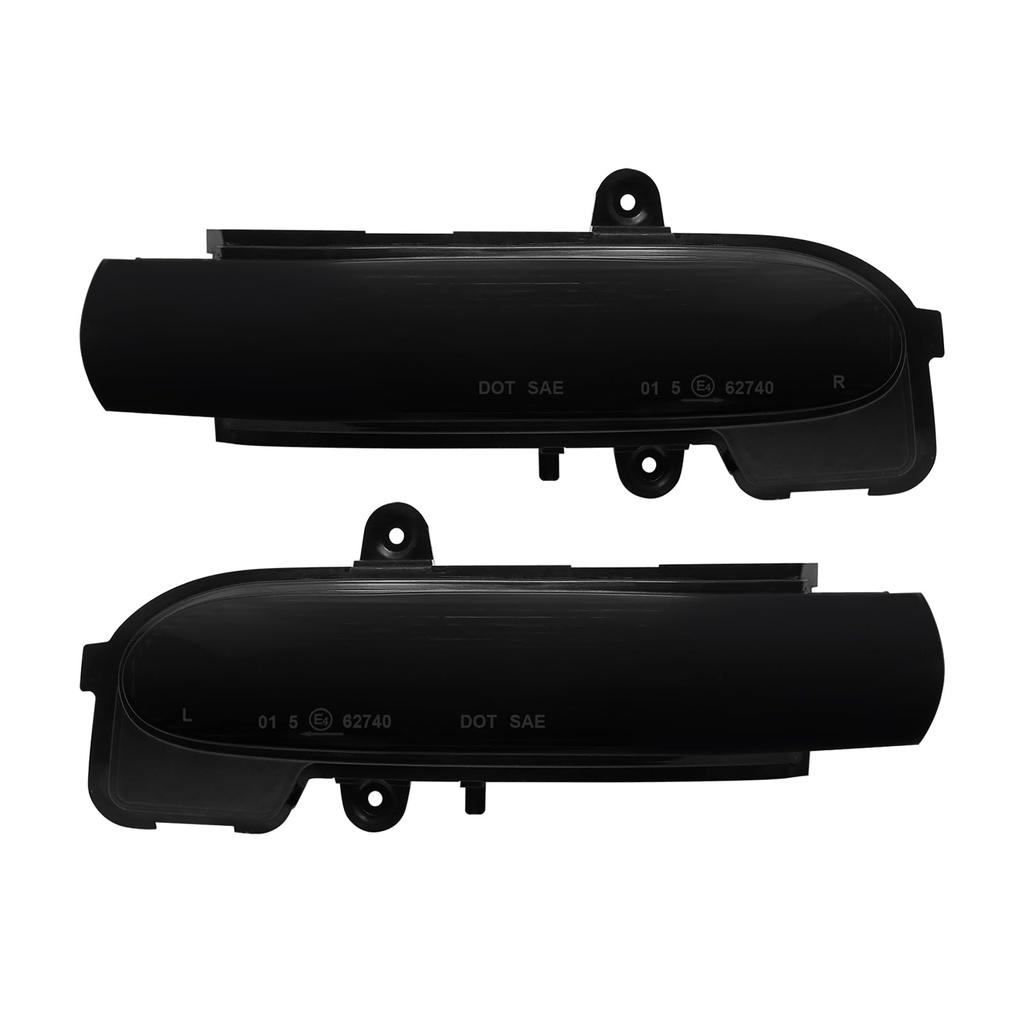 Compatible W203 LED Sequential Turn Signal Door Mirrors with Smoked Lenses Pair and hotimp® Mercedes-Benz C-Class (Genuine Replacement) - (Left Right)