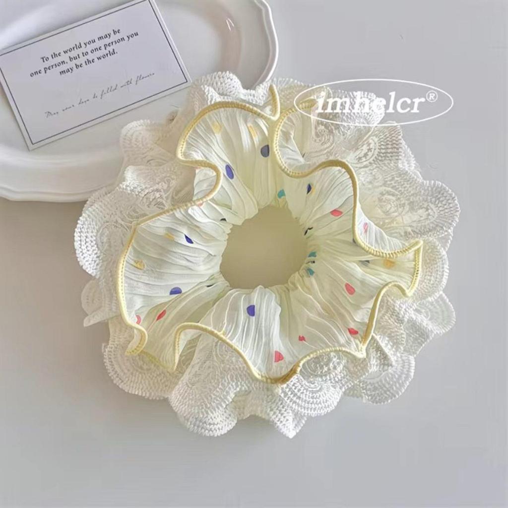 French-Korean Double-Layer Ballet Lace Extra Large Hair Scrunchie
