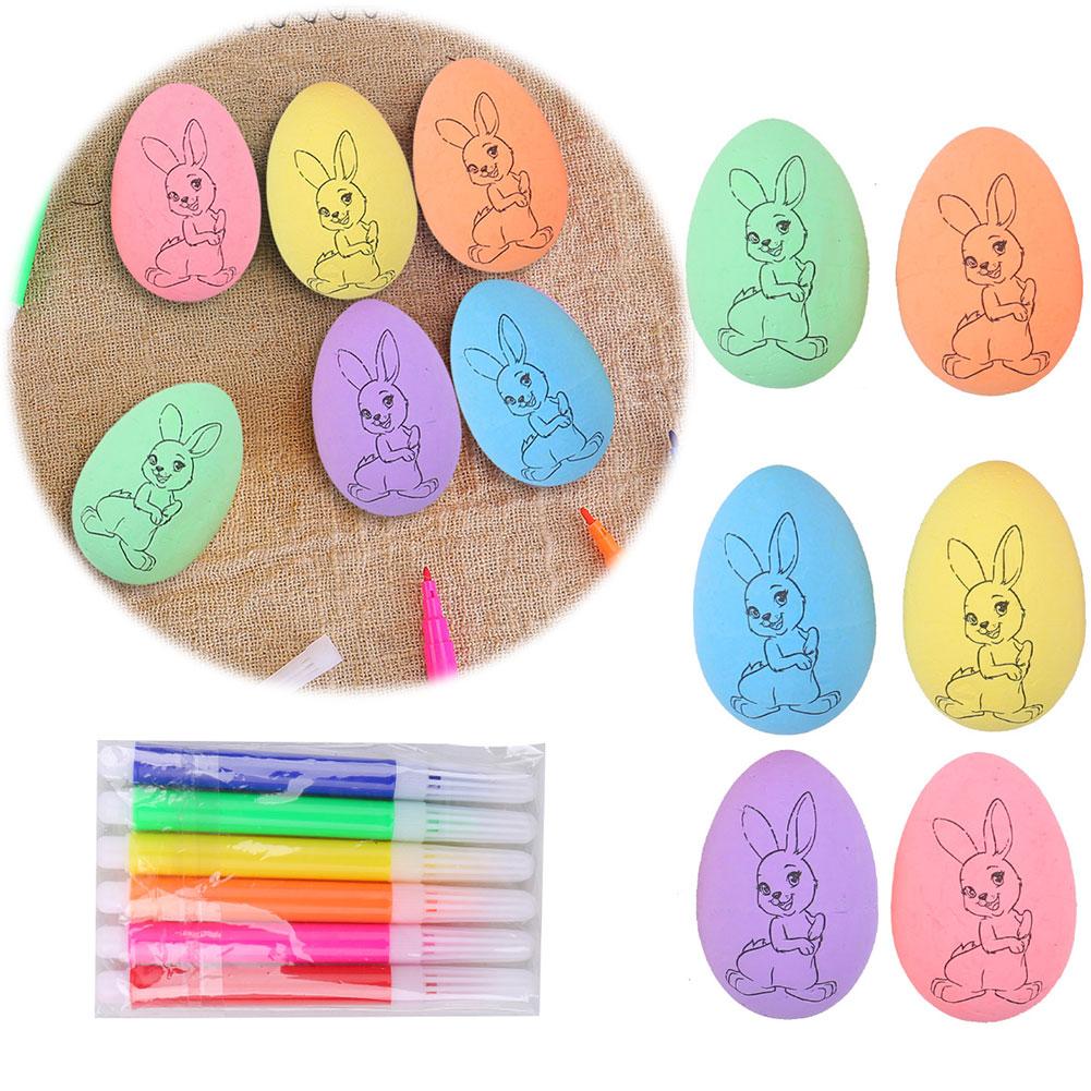 Easter Eggs Painting Kit for DIY Design for Girls and Boys Easter Egg Coloring Craft Kit DIY Easter Toy for Easter Theme Party