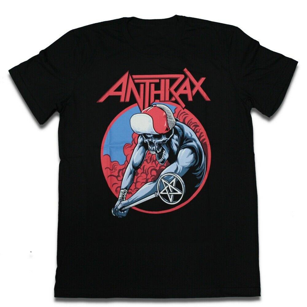 26 Музыкальная группа Anthrax Для фанатов Хлопок Черный S-4XL Унисекс Рубашка Унисекс Футболка