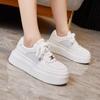 Thick-soled Little White Women's Shoes Women's Shoes Mesh Heightening Shoes Versatile Sports Board Shoes Casual