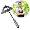 1Pc All-steel Hardened Hollow Hoe Handheld Weeding Rake Planting Vegetable Farm Garden Agriculture Tool Weeding Accessories