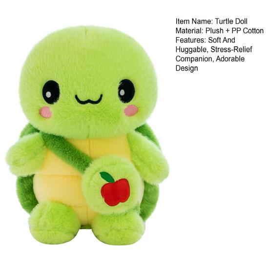 Turtle Stuffed Animal 14 Inches Turtle Plush Toy for Kids Adults Soft Cute Turtle Hugging Pillow for Relaxation Stress Relief