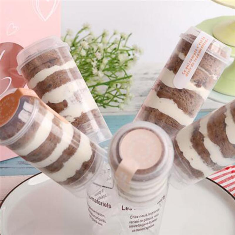 5/10 шт., толкаемые держатели для торта, сделай сам, пресс-форма для торта, цилиндрическая форма, толкатель для торта, пластиковые контейнеры с крышками