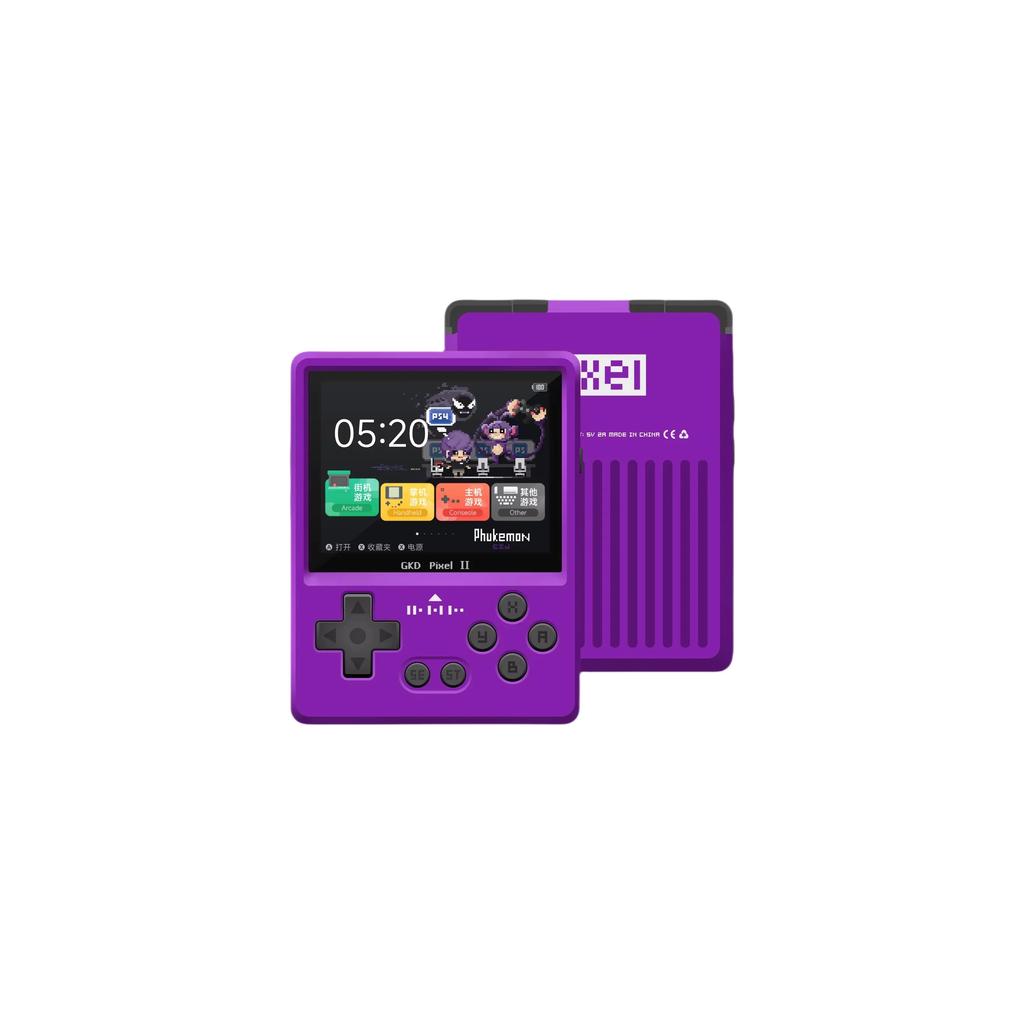 GKD Pixel 2 Metal Handheld Game Console 2.4 Inch 640x480 IPS Screen CNC Aluminum Retro Mini Pocket Console Portable Gifts