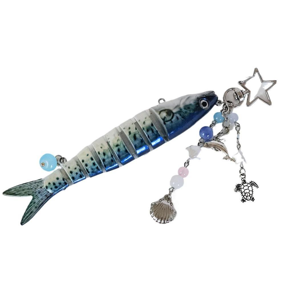 Phone Lanyard Handmade Fish Keychains High-precision Fish Bait Lanyard Jewelry Gift