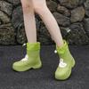 Женские резиновые сапоги с толстой подошвой и нескользящей подошвой для отдыха на открытом воздухе