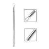 YIKOOLIN Stainless Steel Nail Cuticle Pusher Gel Polish Removal Tool for Fingernails & Toenails Nail Art Care Accessory