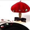Woolen Wool Beret Star Octagonal Hat Casual Christmas Beret  Streetwear