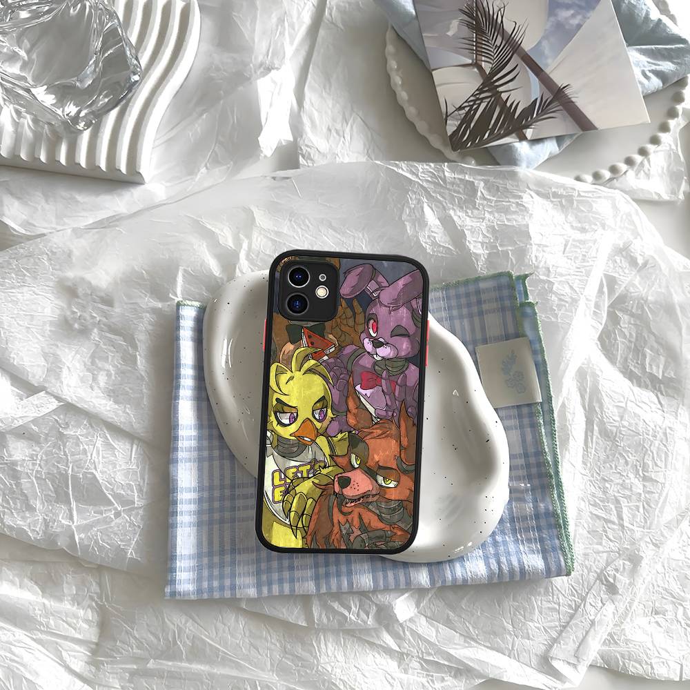 F-FNAF Пять ночей с Фредди Чехол для телефона для IPhone 16 15 14 Plus 15 13 12 11 Pro Max X XS MAX Матовый чехол