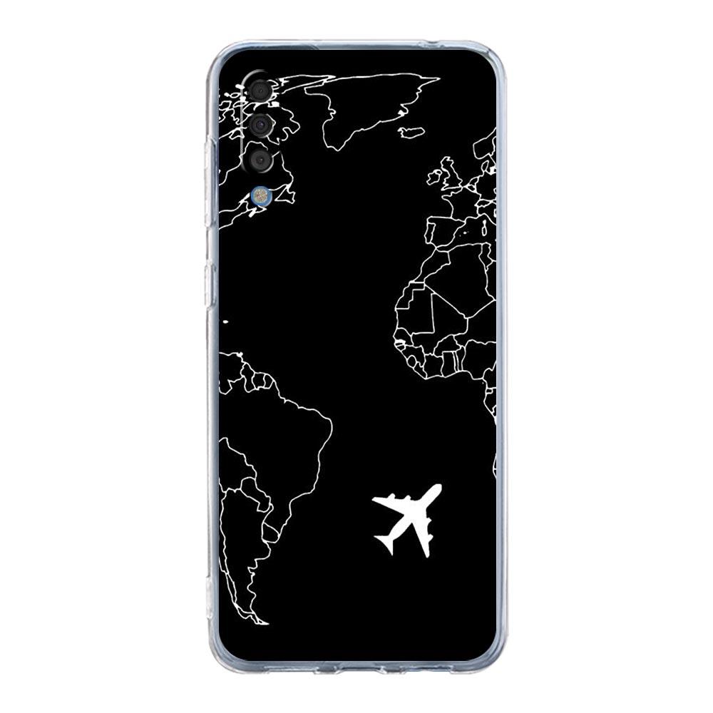 Чехол для телефона Samsung A14 5G A12 A22 A32 A34 A42 A52 A54 A50 A70 A72 A40 A20E A10S A20S A02S A04S Пейзаж карты мира направление
