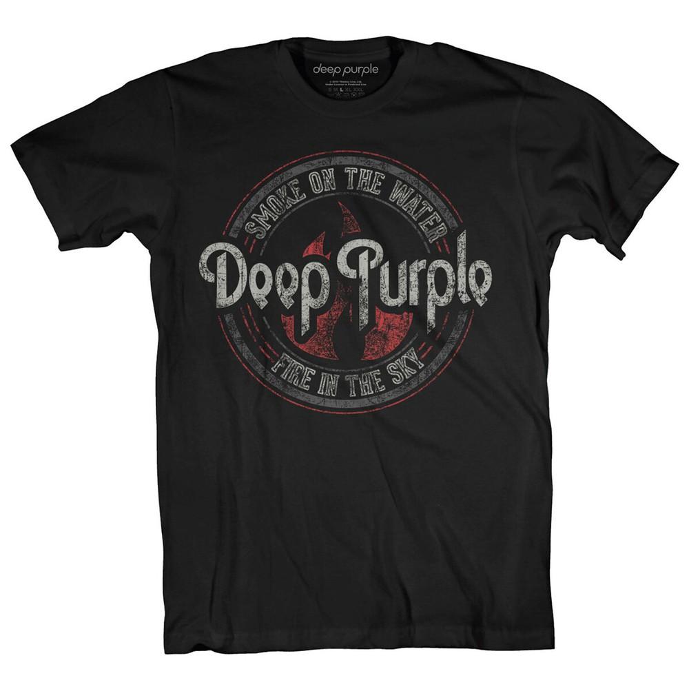 Футболка Deep Purple Smoke Circle Band Официальная Новая Черная