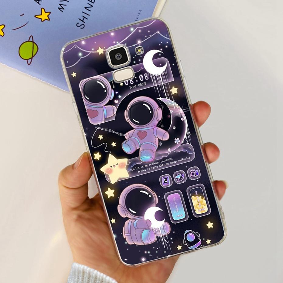 Красивый чехол с принтом для Samsung Galaxy J6 J6+ J600G J610G Мягкая силиконовая задняя крышка из ТПУ для чехлов телефона Samsung J6 J 6 Plus 2018